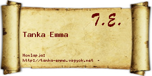 Tanka Emma névjegykártya