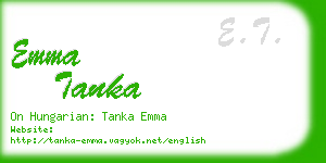 emma tanka business card